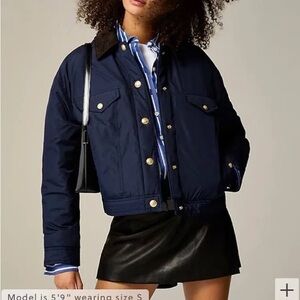 J. Crew Navy Bomber Jacket